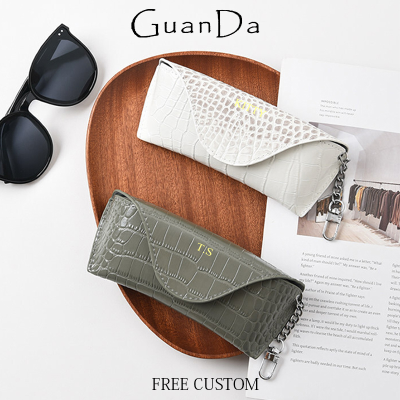 Sunglass Retainer Cord - Luxury Real Leather Custom Initials Glasses