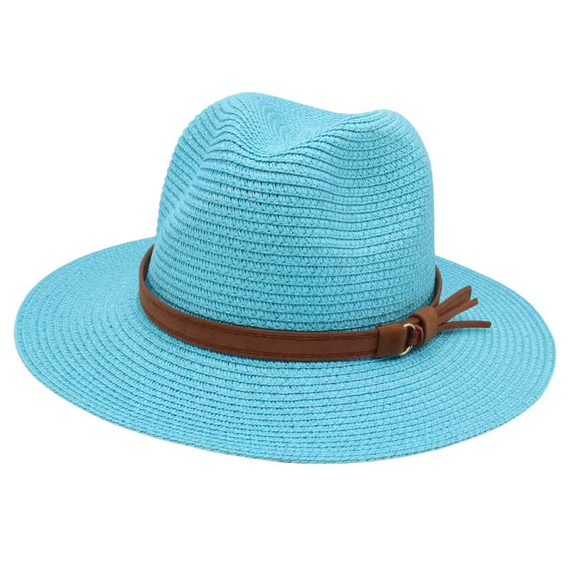 Spring and Summer Panama Hat w - Bucket Hat Straw ulasan dan harga