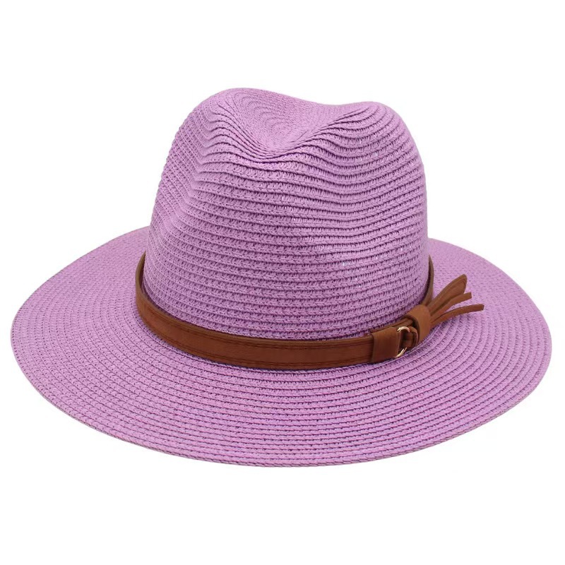 Spring and Summer Panama Hat w - Bucket Hat Straw ulasan dan harga