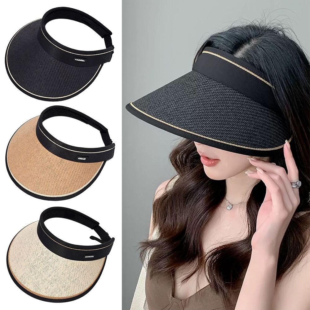 Woven Straw Foldable Bucket Ha - Bucket Hat Straw ulasan dan harga